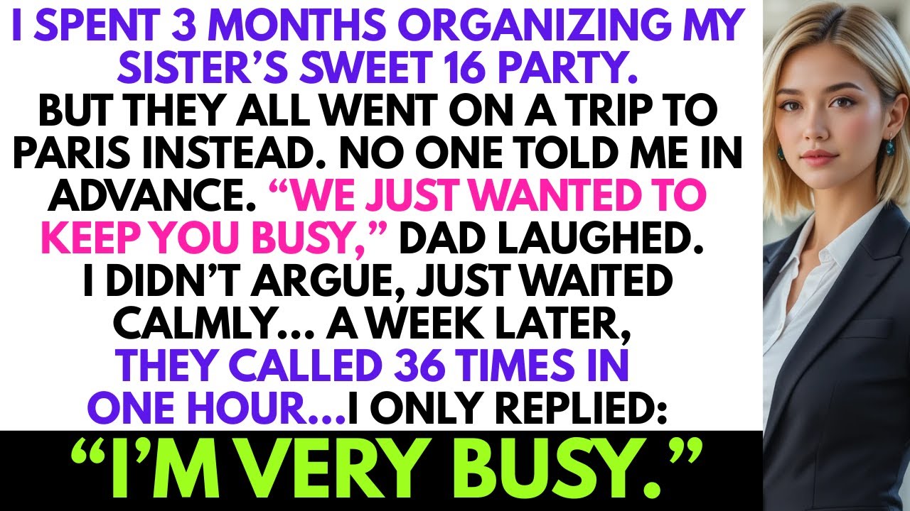 “We Just Wanted To Keep You Busy,” My Parents Said. After Forcing Me To Spend 3 Months Working On…