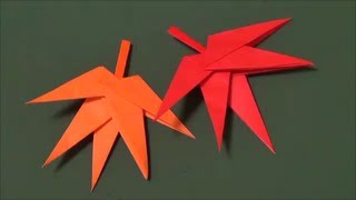 「もみじ」折り紙"Maple" origami