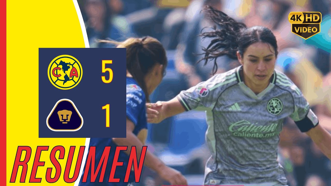 🔥GOLEADA 🦅 | América 5-1 Pumas | J6 Clausura 2026 | Highlights Femenil #futbol