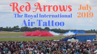 Red Arrows Final 2019 UK Display at RIAT 2019 with comms