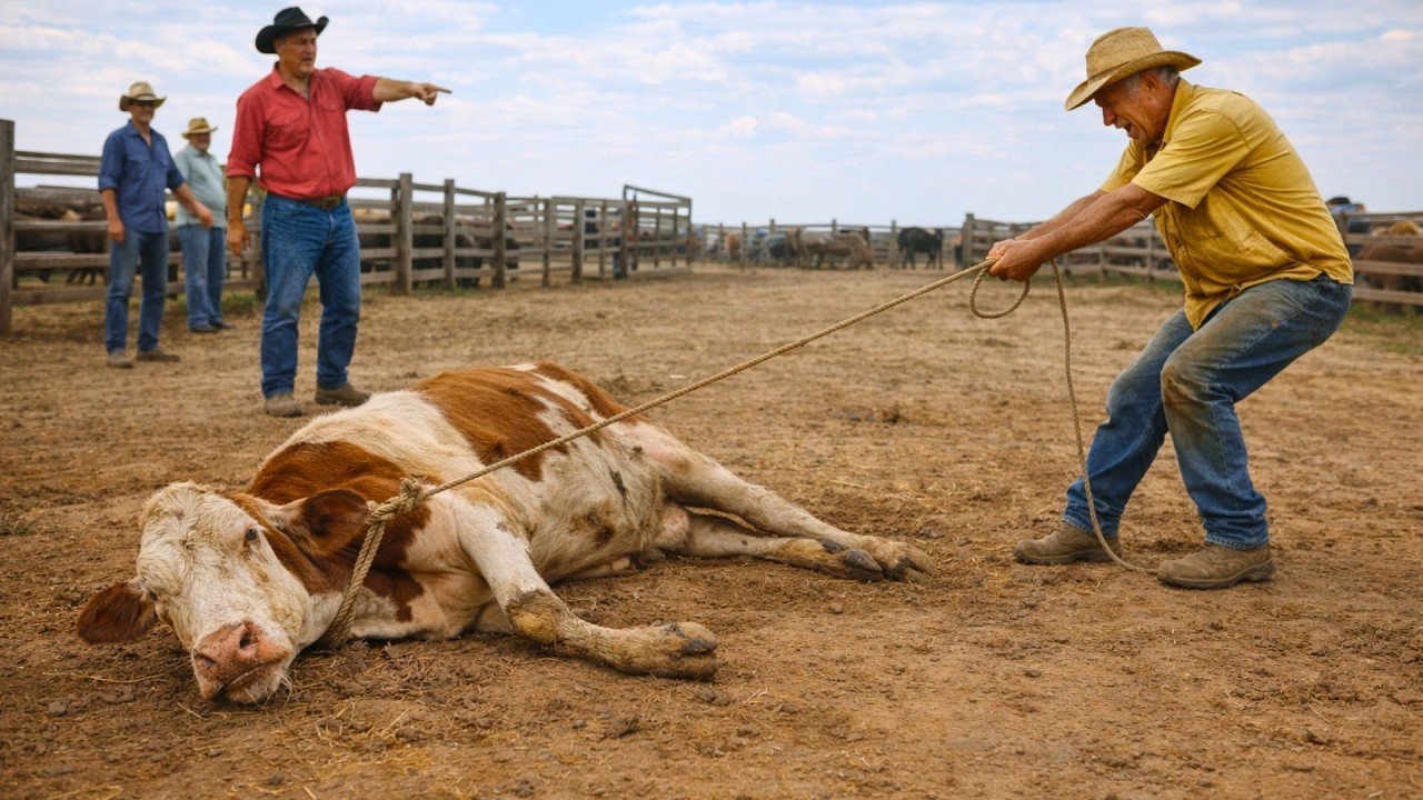 Se rieron del granjero por salvar a la vaca más DÉBIL… al día siguiente, nadie lo creyó