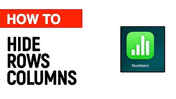 Rijen of kolommen verbergen in Apple Numbers