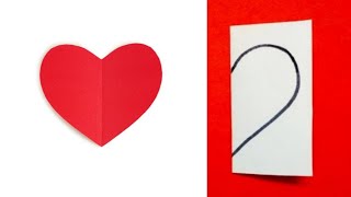 How To Make Perfect Heart Shape With Paper, How To Cut Heart Shape On Paper