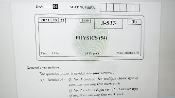 HSC Physics 2021 Board paper live class 12th