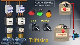 Alternancia de 2 bombas control manual y automatico