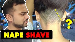 Wife Gets a Haircut in China PART 2 Undercut Nape Shave Travel Vlog
