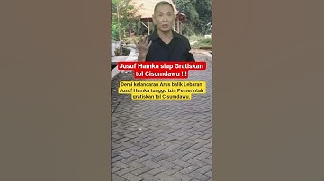 Jusuf Hamka siap Gratiskan tol Cisumdawu !!!#shorts #prabowo #pemerintah #subscribe