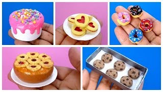 DIY 10 Comidas en Miniatura Pastel Galletas Donas Cupcake y Más