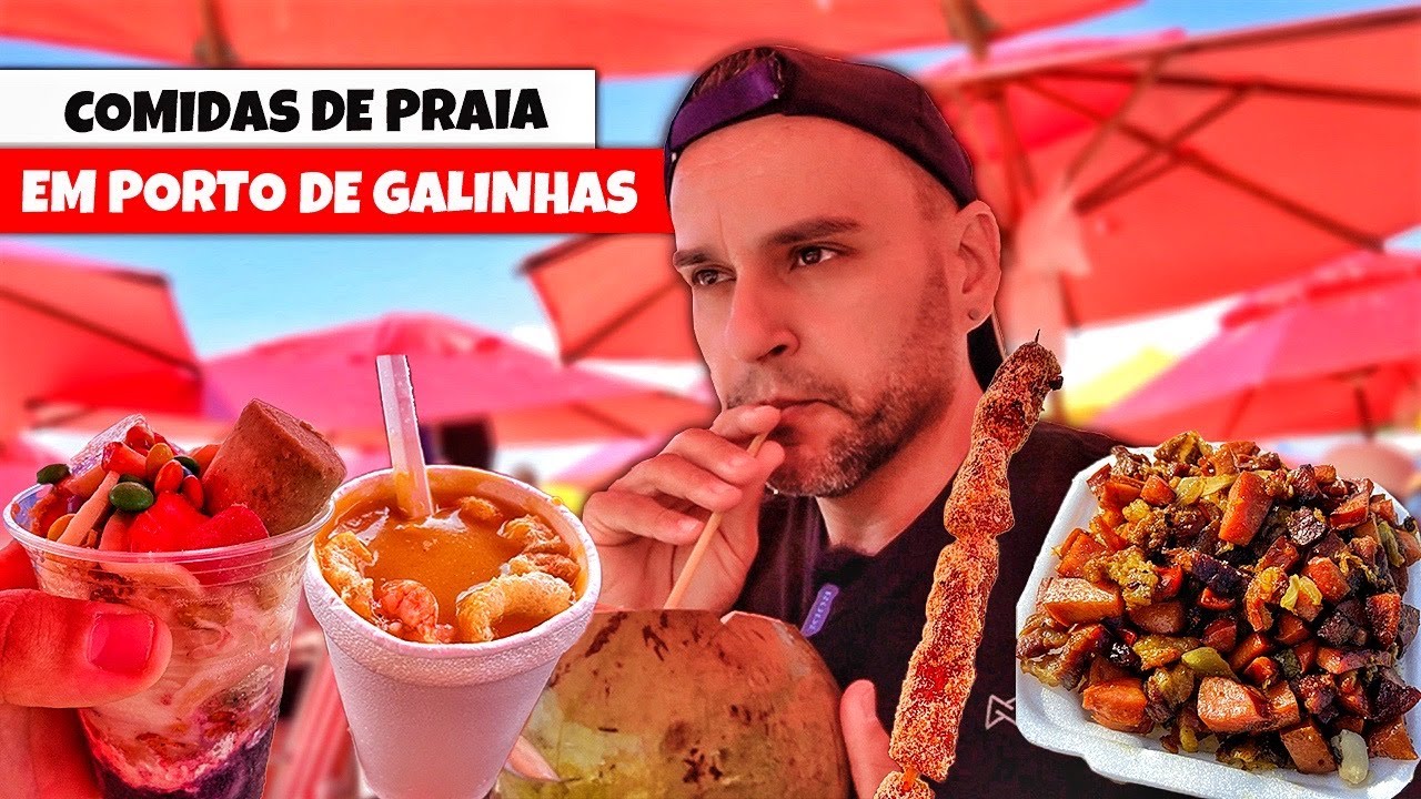 COMIDAS DE PRAIA NORDESTINA - PORTO DE GALINHAS PERNAMBUCO