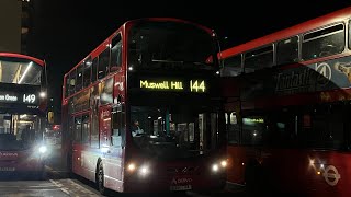 FRV. London Bus Route 144: Muswell Hill - Edmonton Green Wright Gemini 2 DB300 DW485 (LJ61CAA) 