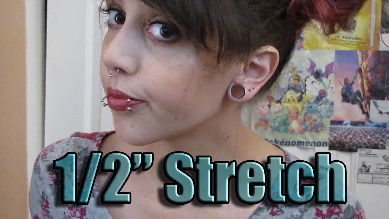 7 16 To 1 2 Ear Stretch Again Ear Stretching Journey Youtube
