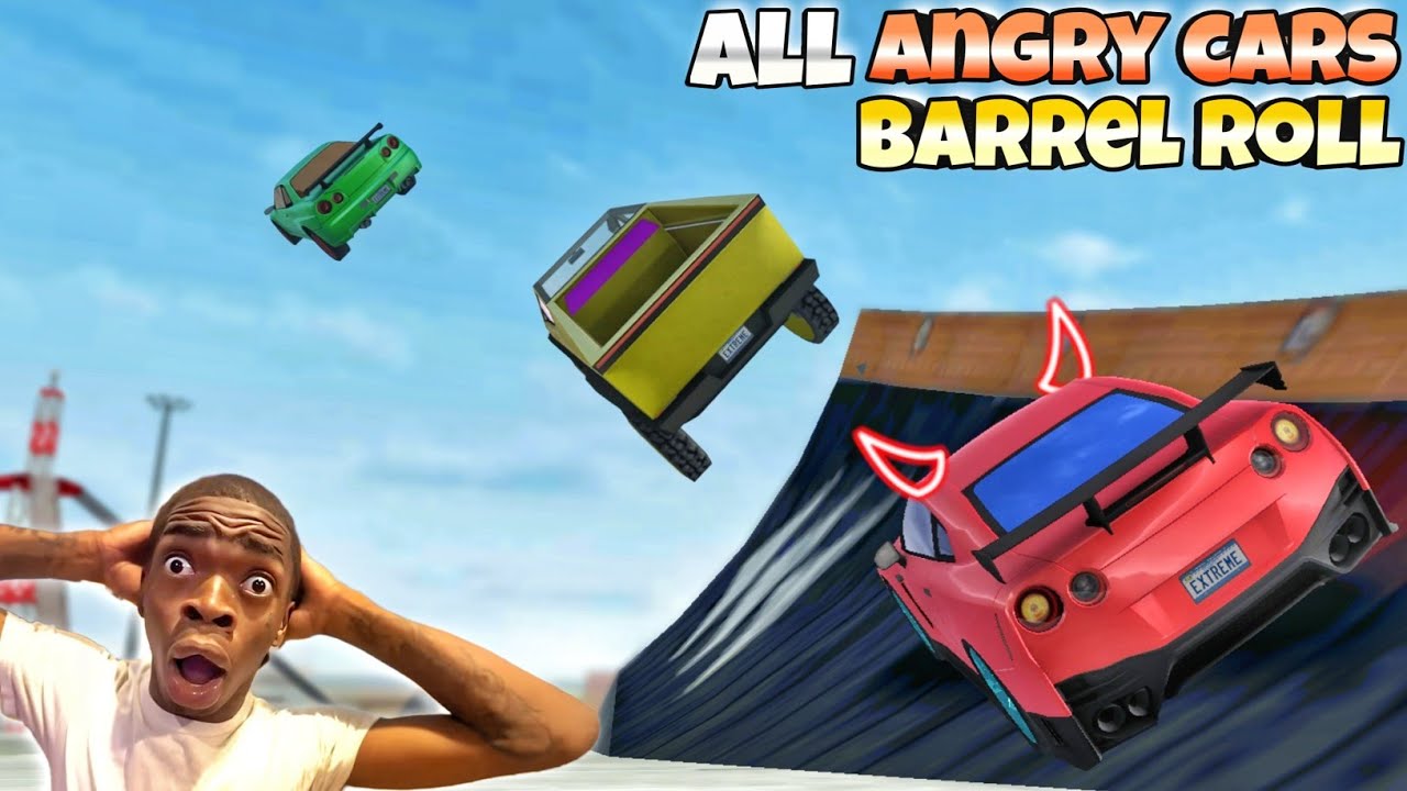 All angry cars barrel roll 🤯||Part 1||Extreme car driving simulator🔥||