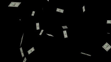 Dollar bill particle effect video falling money free download overlay
