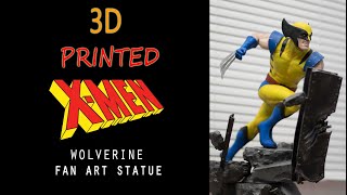 Wolverine X-men 3d Printed Fan Art Statue