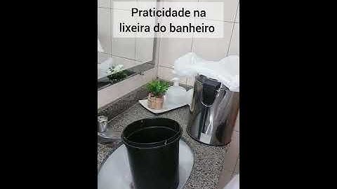 Lixeira do banheiro X Praticidade