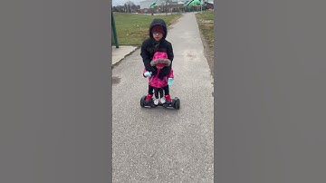 Hoverboard ride# little sister#kidsstory #brampton #canadadiaries #canadalife #hover specialist