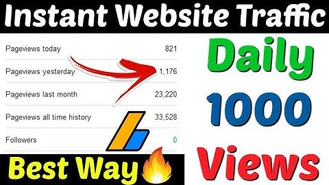 Get Free Unlimited Instant Organic Website Traffic 2019 | Get Free Blog Traffic | Website Traffic |