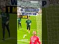 Ref:S5N6dXPePSM Juventus goalkeeper di gregorio| warm-up secrets revealed        #shorts #digregorio #juventus #gk