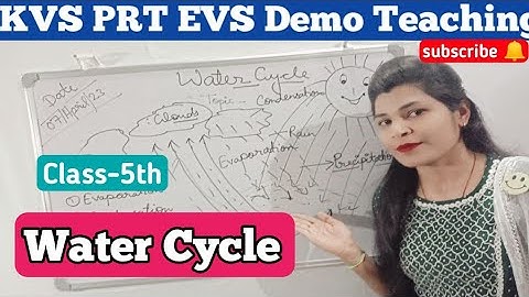 # kvs demo teaching of EVS|| Topic -Water cycle||Class-5th||interview