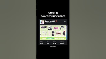 Dance for UGC codes | 25K fame points #robloxcodes #roblox #freeugc #robloxugc #ugccodes