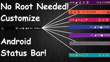 No Root Needed! Customize your Android Status Bar!