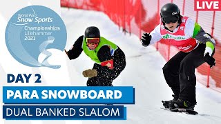 Lillehammer 2021 | Para Snowboard | Dual Banked Slalom (m/w) | WPSS Championships