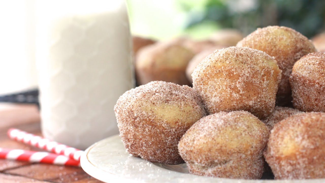 Mini Cinnamon Sugar Doughnut Muffins ~ADDICTIVE~ | Divas Can Cook