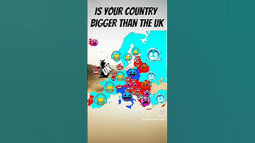 is your country bigger than the uk #shorts #europe #europe #capcut #tiktok #uk #maps #map