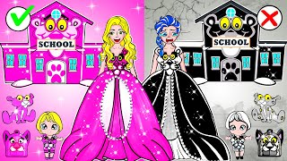 [🐾paper dolls🐾] Poor vs Rich vs Giga Rich Friend in the School | Rapunzel Family 놀이 종이 by Paper Yum 1,736 views 2 days ago 2 hours