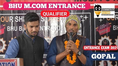 Gopal  BHU M.COM ENTRANCE QUALIFIER (JOIN Complete Course BHU B.COM & M.COM ENTRANCE, NTA NET/JRF