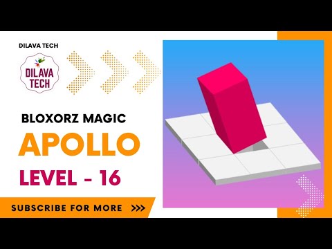 Bloxorz Magic - APOLLO Level - 16 | Bloxorz - Block And Hole | Gameplay | Walkthrough | Dilava Tech