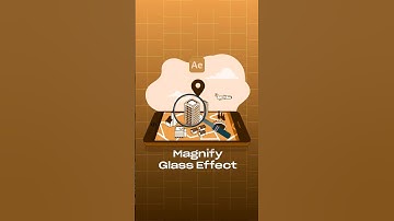Magnify Glass effect within a minute - #aftereffectstutorial #youtubeshorts #tipsandtricks