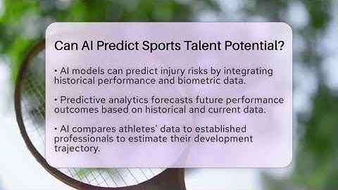 Can AI Predict Sports Talent Potential? - The Racket Xpert