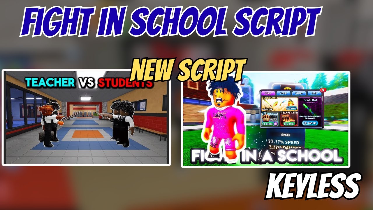Fight In A School Script  (FREE & NO KEY)  Auto Farm Kills, Kill Aura, Hitbox X5, ESP | PC & Mobile