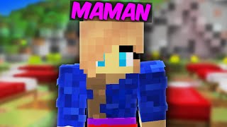 Ma Mère DÉCOUVRE LE BEDWARS sur Minecraft ! (Elle est trop forte !)