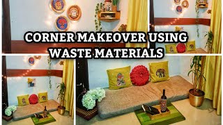 Zero Budget Corner Makeover | Cozy Corner Makeover 2020 | Room Corner makeover