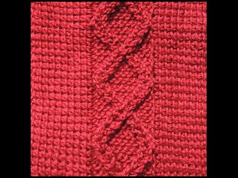 CROCHET TUNECINO, Trenza # 3. Parte 2 de 2
