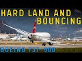 Boeing 737 hard land & bounce at Sochi 09.01.2021