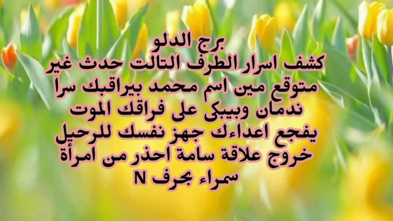 برج الدلو كشف اسرار الطرف التالت حدث غير متوقع مين اسم محمد بيراقبك سرا ندمان وبيبكى على فراقك 