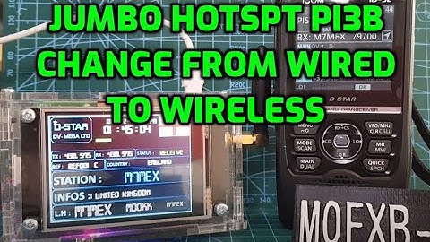 PI-STAR HOTSPOT MMDVM - Change from Wired to Wireless