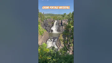 Grand Portage, MN Waterfall #nature #geology #waterfall #rocks #asmr