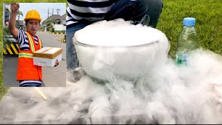 Experiment : Cara Membuat Asap Dry Ice Dari Pabrik Co2 Langsung dan Di Campur Deterjen