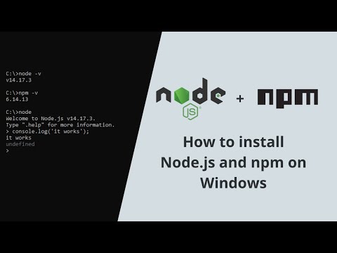 How to install Node.js and npm on Windows | Installation guides
