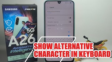 How To Show Alternative Character In Keyboard On Samsung Galaxy A26 5G