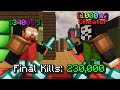230,000 Final Kills + Clutching VS 1000 Star Cheater... (Solo Bedwars)