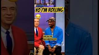 💥MOMENT Tupac was on Mr. Rogers Neighbourhood 😳 #youtubeshorts #pbs #2pac￼ #lol #mrrogers Net Worth