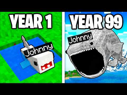 Minecraft but I Survived 99 Years as a BLOOP!
