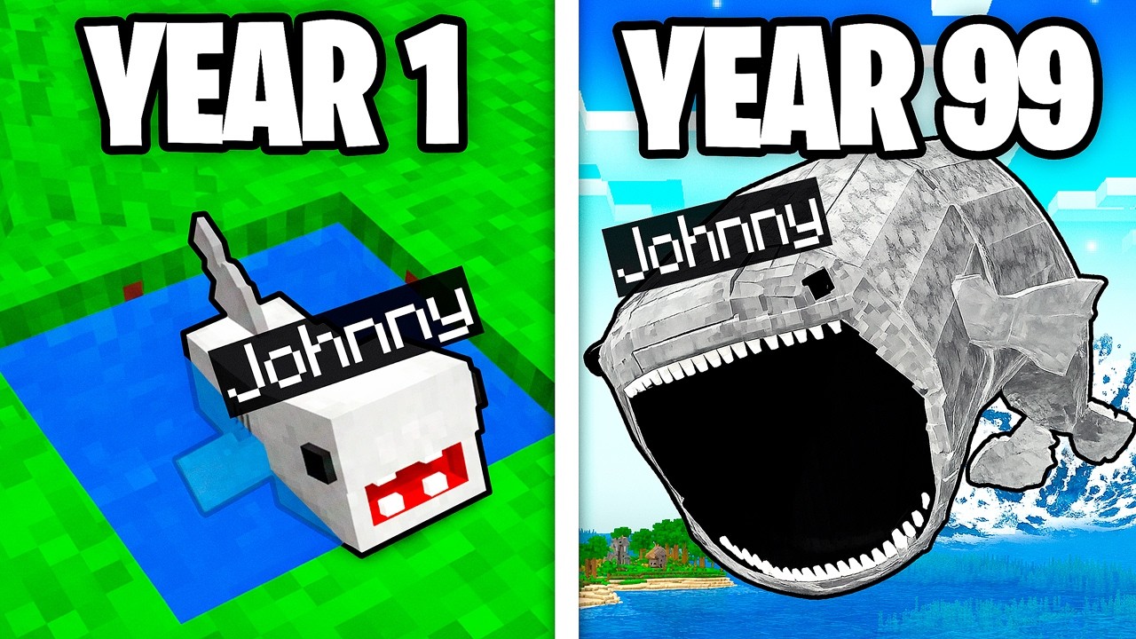 Minecraft but I Survived 99 Years as a BLOOP!