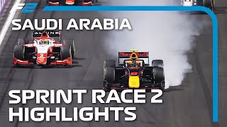 F2 Sprint Race 2 Highlights | 2021 Saudi Arabian Grand Prix