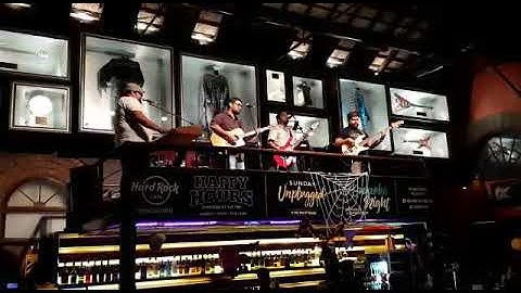 Coming back to life... Live at Hard Rock cafe Bangalore with  3Shots Bourbon.